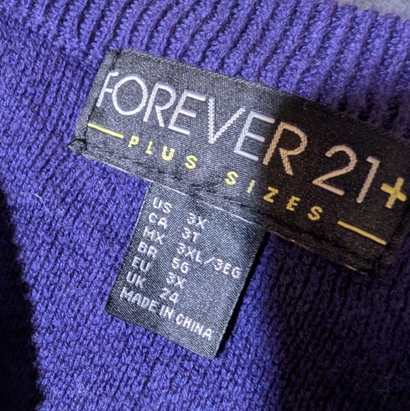 Forever 21 Plus 3X Southwest Desert Knit Sweater Cozy Cotton Blend - Picture 3 of 10